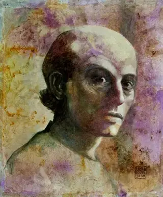 Tänzer (2010) – Tempera auf Textil
