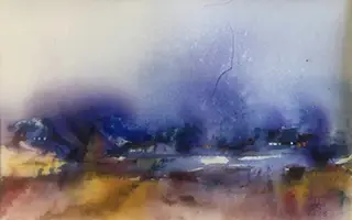 Abends (2023) – Aquarell